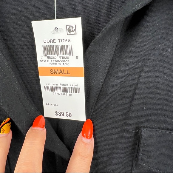 Style & Co Woman's Black Utility Shirt Size Small NWT - Picture 4 of 9